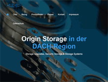 Tablet Screenshot of originstorage.de