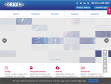 Tablet Screenshot of originstorage.com